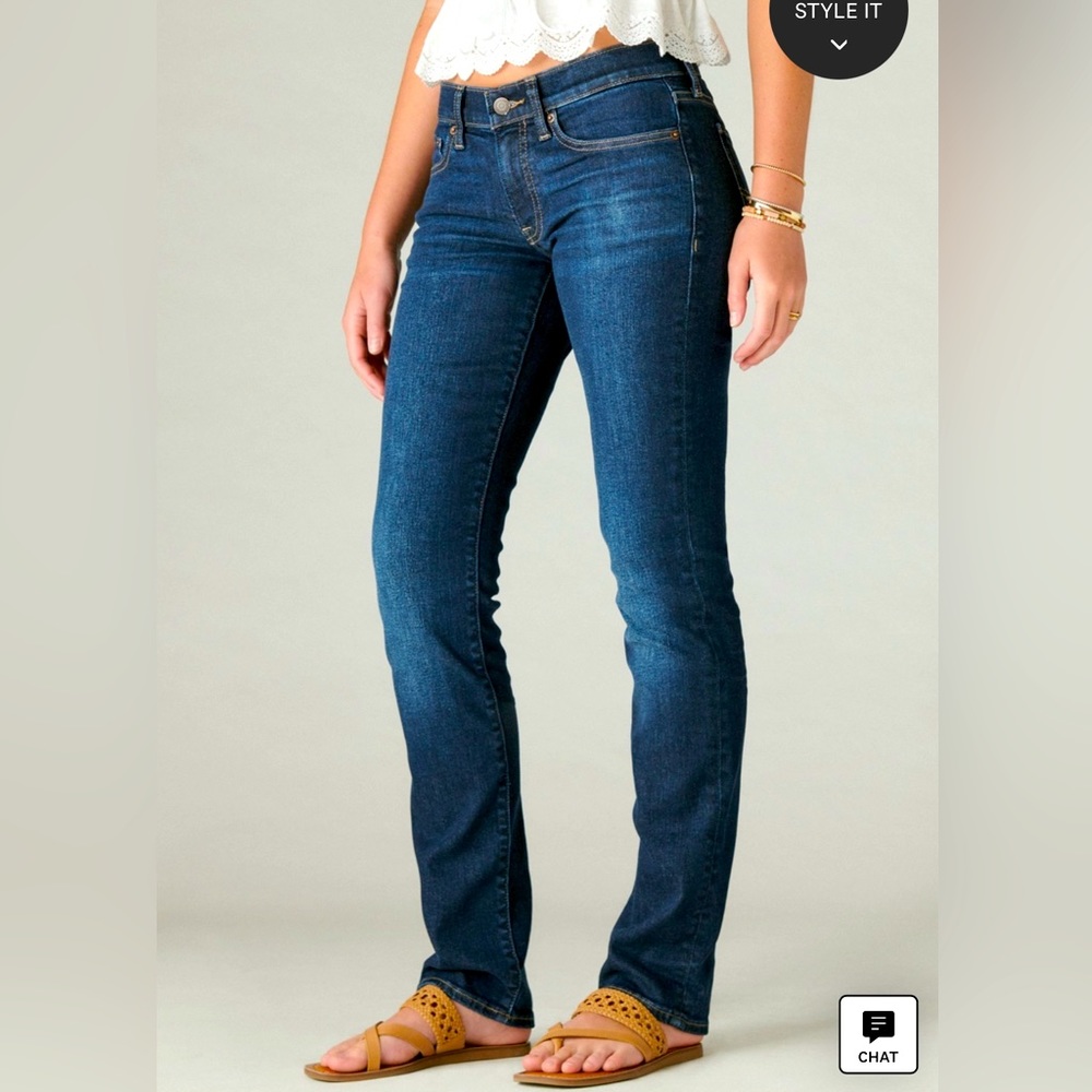 Lucky Brand Mid Rise Sweet Straight Jeans Size 14